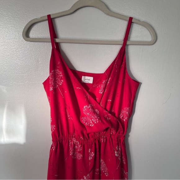 Aritzia Wilfred Melodie Floral Jumpsuit in Flame Scarlet - Picture 4 of 7